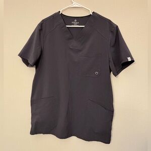 MEN’S CHEROKEE INFINITY V-NECK SCRUB TOP. Color - Pewter